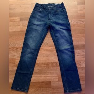 George Jeans Mens 30x32 Blue Medium Wash Athletic Fit Stretch Denim Pants